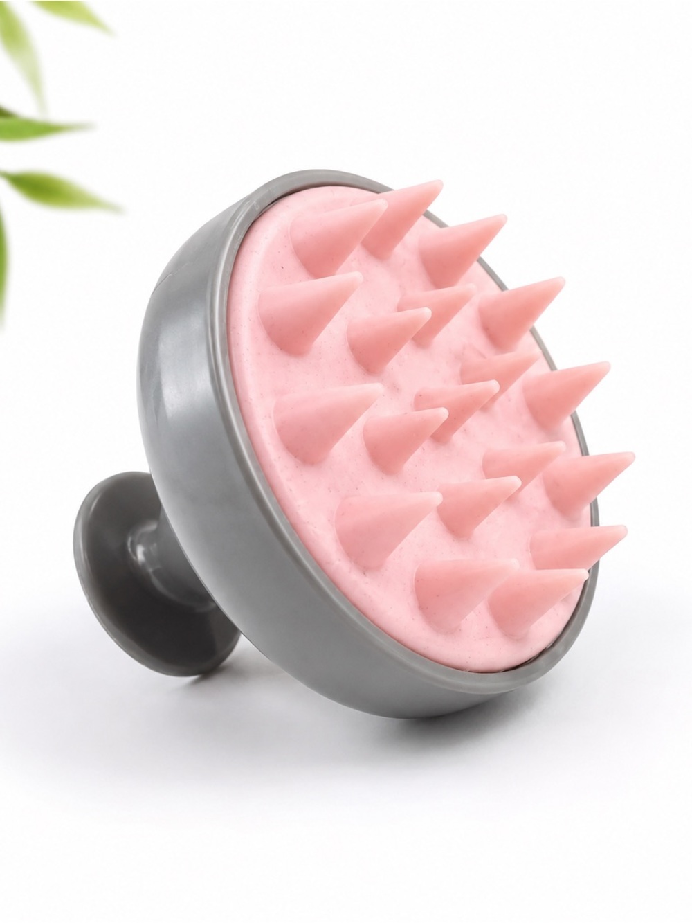 Pink Silicone Scalp Shampoo Brush